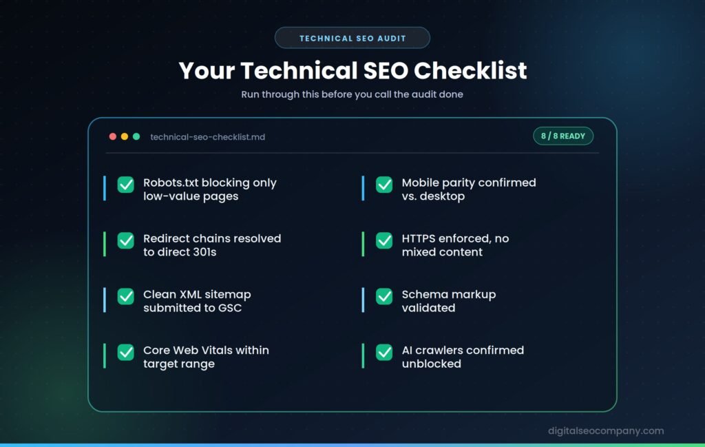 Technical SEO checklist