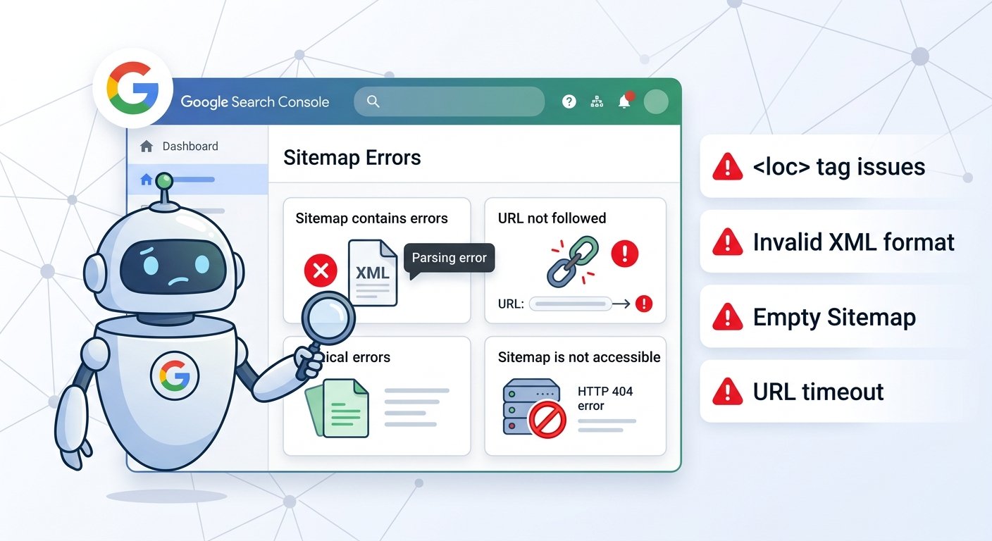 sitemap errors google search console