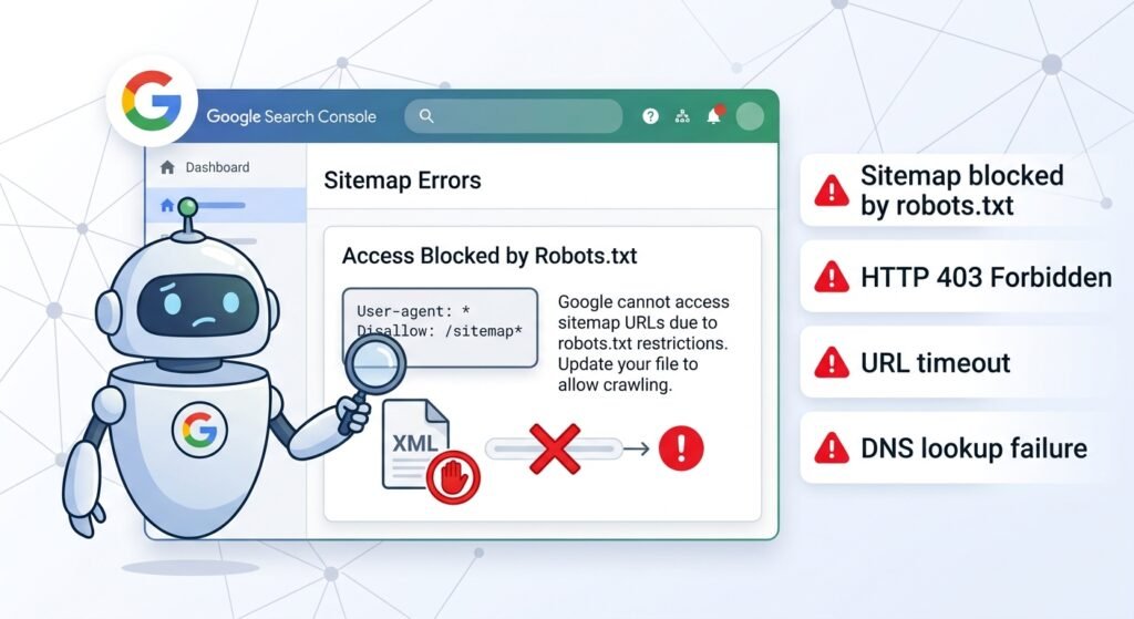xml sitemap errors
